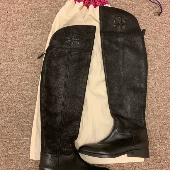 TORY BURCH SIMONE RIDING BOOTS - Picture 2 of 4